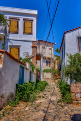Beautiful streets on the island of Kunda