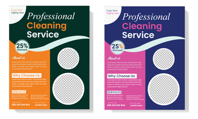 Professional Cleaning Service Flyer template
