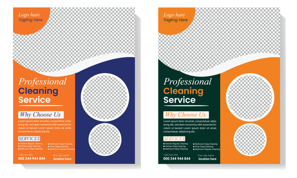 Professional Cleaning Service Flyer  template - Powered by Adobe