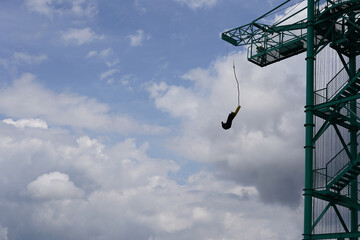 バンジージャンプの瞬間