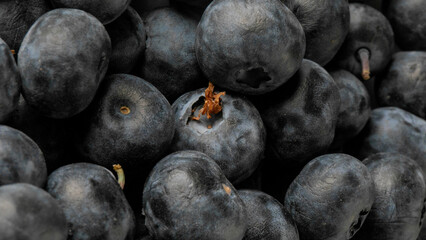 Succulent blueberries glistening under morning dew, embody Nordic Midsummer festivity, antioxidant-rich feasting, enchanting berry abundance