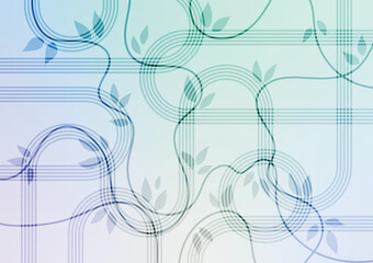 Cool color gradient natural garden background