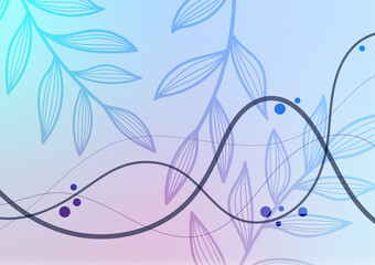 Pastel cool tone curve natural graphic background