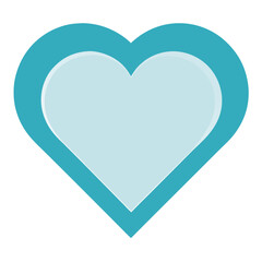 minimalist heart shape vector