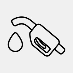 Icon fuel. Oil Industry elements. Icon in line style.