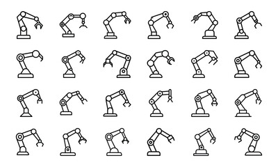 Science and Laboratory Line Icons Chemistry, Physics, Biology, Space, Robotics, Data, and Medical Vector Icon Set for Education, Research, and STEM Projects