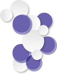abstract background with purple and white circles