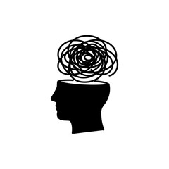 Tangled head symbolizing unraveling thoughts and mental clarity