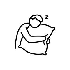 Person hugging pillow representing self soothing and comfort