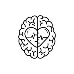 Heart Inside Brain Representing Emotional Intelligence and Mindfulness