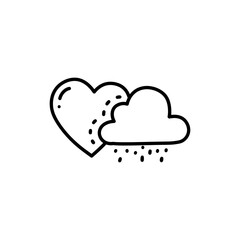 Heart Dissolving in Clouds Symbolizing Emotional Clarity and Peace