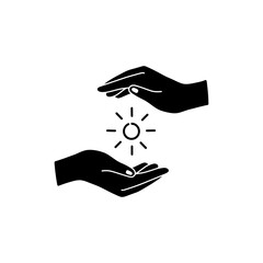 Hands Offering Light Symbolizing Healing Touch and Care