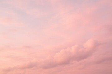 Obraz premium A Gentle Symphony of Pink Clouds