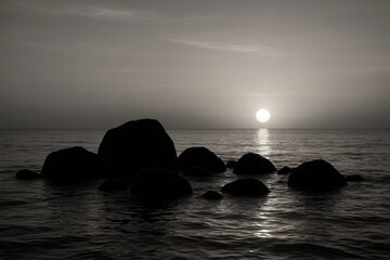 A Tranquil Ocean Scene