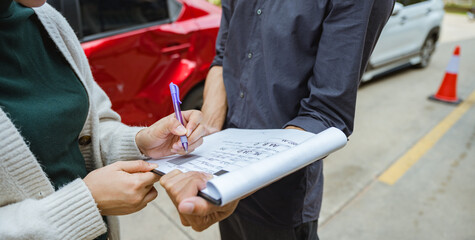 Car accident crash, Car accident protection, Claim collision, Auto emergency. Crashed car claim...