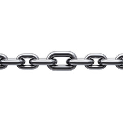 Obraz premium Metallic chain on black background