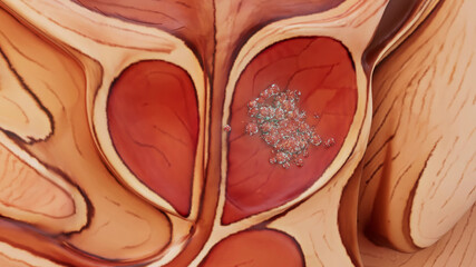 Conceptual illustration of prostate cancer