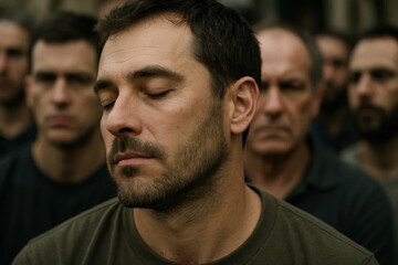 Amidst a Crowd, One Man Finds Peace