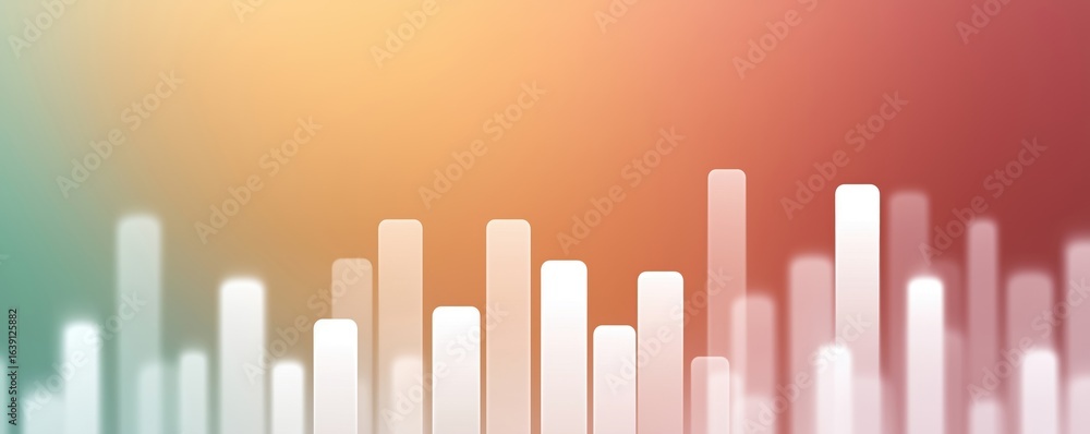 Aufkleber abstract digital representation of sound waves or data visualization featuring vertical bars on a gr