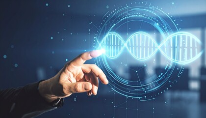Illustration of digital DNA print