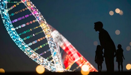 Illustration of digital DNA print