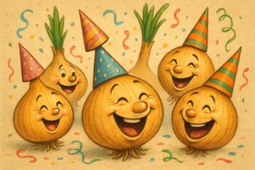 Joyful Onions Celebrate a Birthday Party!