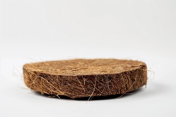 Natural coir mat made from coconut fibers for eco-friendly home gardening and landscaping needs