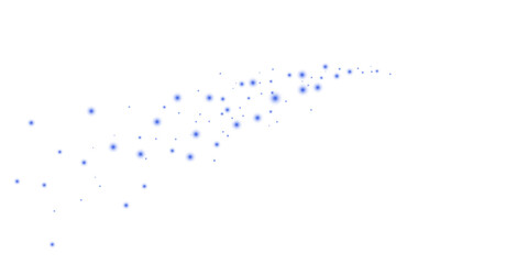 Magical Stardust Sparkle PNG with Glowing Blue Particles, Shine, and Festive Light Effects on Transparent Background