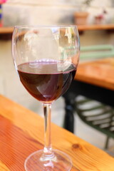 Maltese red wine in Mdina, Malta