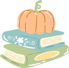 Cozy Fall Bookish Clipart Set, Autumn Reading & Coffee Bundle
