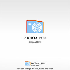 Photo Album Logo Template Design Vector