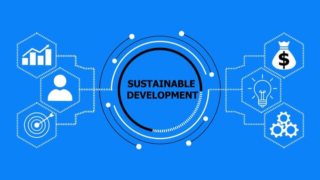 Development that meets present needs without compromising the ability of future generations to meet theirs, balancing economic, social, and environmental goals.
