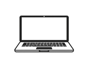 laptop isolated on white background
