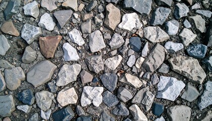 Close-up view of a cobblestone pavement.