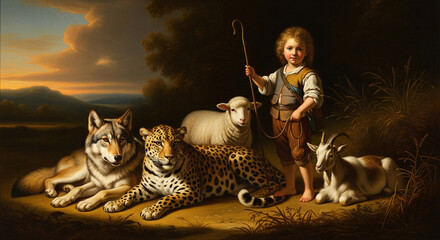 Baroque Style Isaiah 11 The  Peaceable Kingdom
