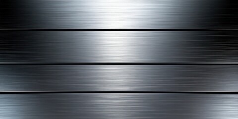 close-up of brushed metal surface with horizontal lines and shiny silver texture reflecting light