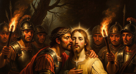 Baroque Style Matthew 26 The  Betrayal of Jesus by Judas