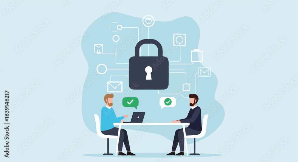 Poster password protection ensures secure data exchange between colleagues. password protection guarantees 