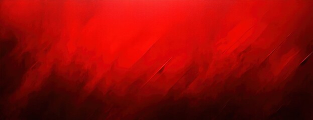 Abstract painting with dynamic red and black gradient texture featuring streaks and brush strokes conveying intense emotion