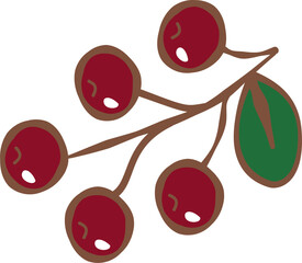 Cozy Fall Christmas Clipart Set, Autumn Christmas Clipart Set, Warm Rustic Holiday Bundle