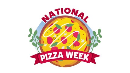 Happy National Pizza Week with delicious pizza