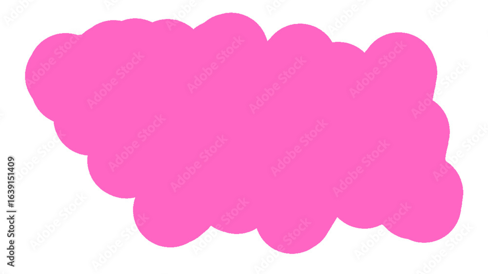 Aufkleber blank pink background with a small cutout. a simple and empty vector design for graphic and text ove