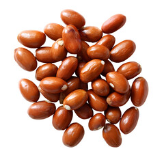 Pile of reddish brown seeds