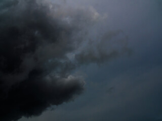 Cloud storm sky dark rain lightning thunder stormy typhoon nature light scene rainy atmosphere...