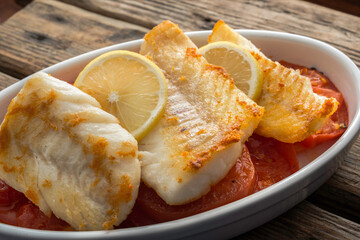 Delicious Baked Cod Fillet with Herbs and Lemon | Healthy Oven-Baked Fish Dish in 4K Ultra HD | Tender White Fish Fillet for Seafood Lovers