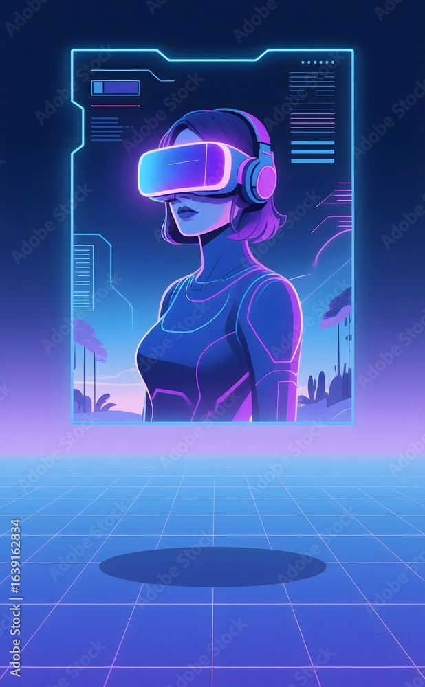 Poster virtual reality user interface