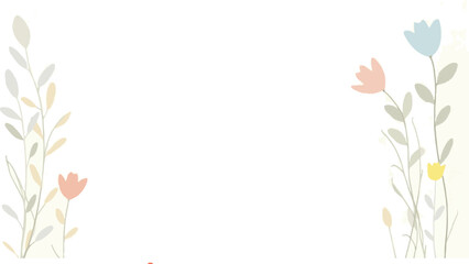 Obraz premium floral frame with flowers