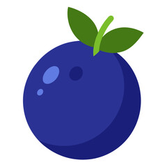 vector illustration of a plum