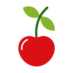 red apple isolated on white