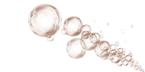 Chocolate brown soap bubbles, liquid sphere, foam freshness, underwater floating, vibrant dew, abstract shine, washing concept.